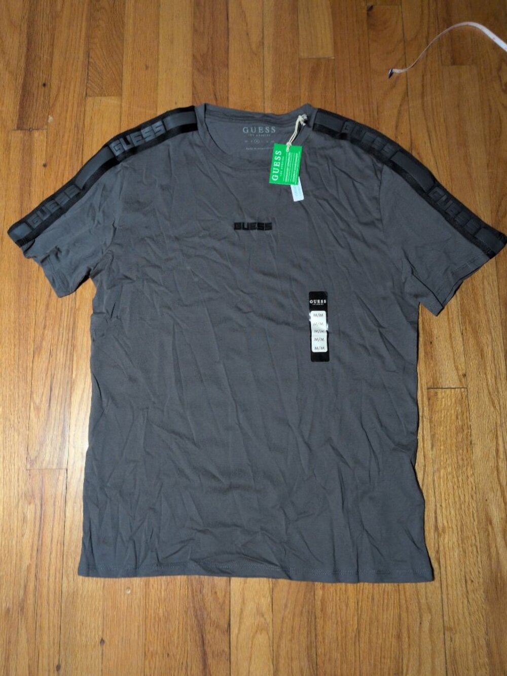 GUESS organic cotton Men's Gray Short Sleeve T-Shirt M